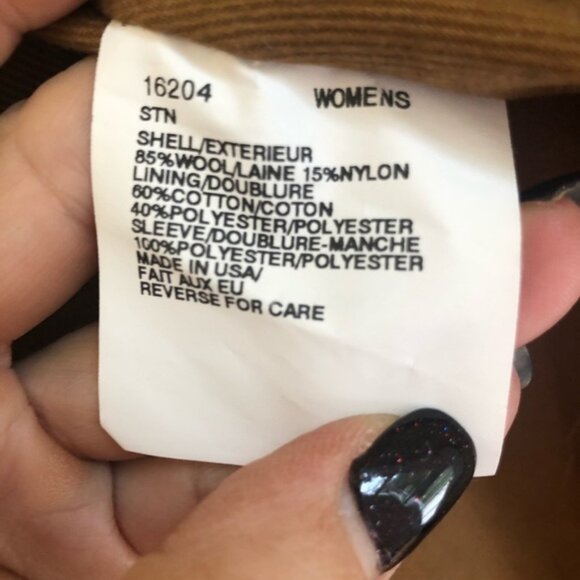 Vintage Woolrich Southwestern Striped Blanket Chore Coat with Pockets - Picture 5 of 5